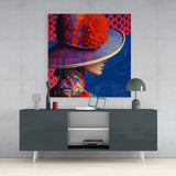 Hat Glass Wall Art|| Designer's Collection