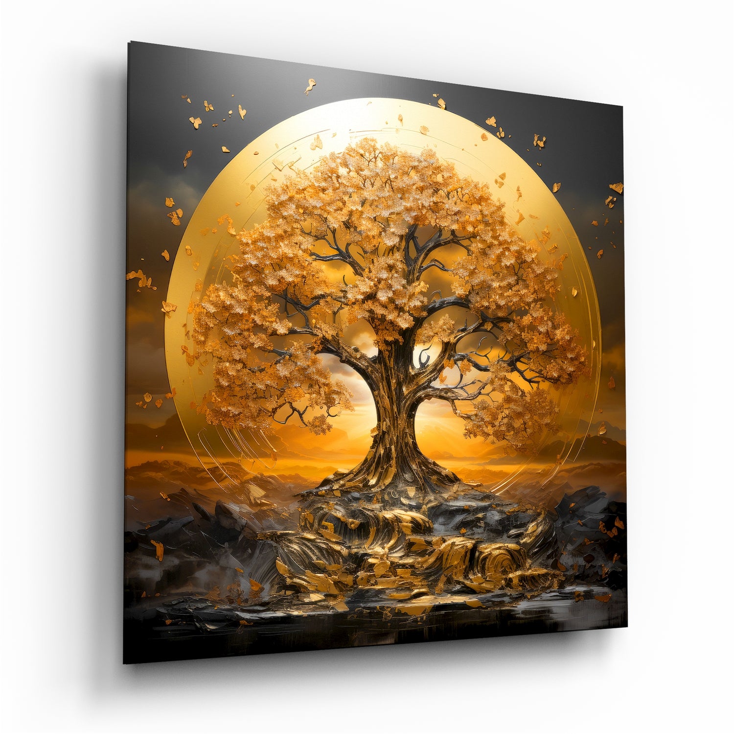 Life Tree Glass Wall Art|| Designer's Collection